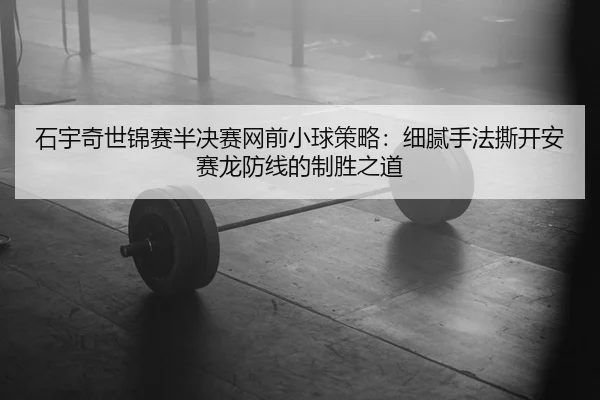 石宇奇世锦赛半决赛网前小球策略：细腻手法撕开安赛龙防线的制胜之道